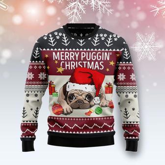 Merry Puggin Ugly Christmas Sweater | Favorety CA