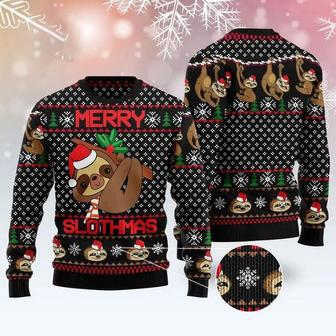 Merry Slothmas Ugly Christmas Sweater, Jumper For Men & Women | Favorety