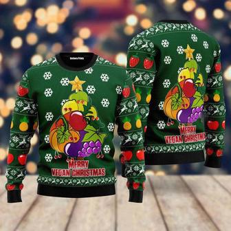 Merry Vegan Ugly Christmas Sweater For Men & Women | Favorety