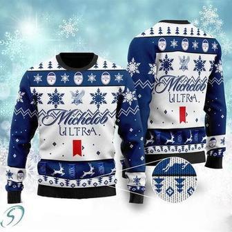 Michelob Ultra Custom Ugly Christmas Sweater, Jumpers | Favorety