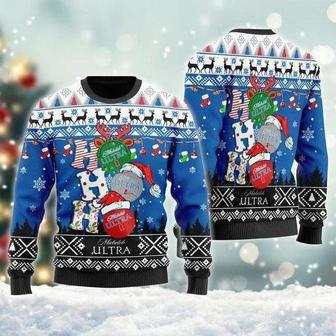 Michelob ULTRA Ho Ho Ho Custom Ugly Christmas Sweater, Jumpers | Favorety DE