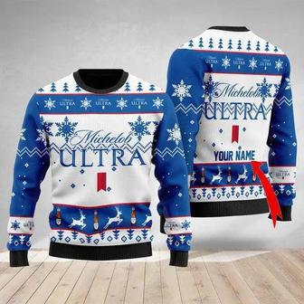 Michelob Ultra Personalized Ugly Christmas Sweater, Jumpers | Favorety UK