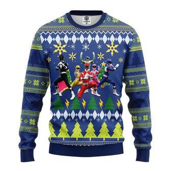 Mighty Morphin Power Rangers Custom Ugly Christmas Sweater | Favorety CA