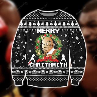 Mike Tyson Knitting Pattern Print Ugly Christmas Sweater | Favorety