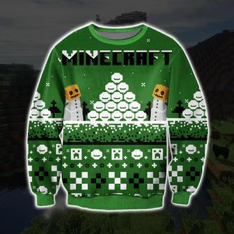 Minecraft Game Knitting Pattern Print Ugly Christmas Sweater | Favorety CA