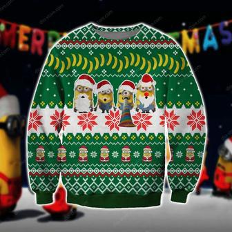 Minions Christmas Knitting Pattern Print Ugly Christmas Sweater | Favorety AU