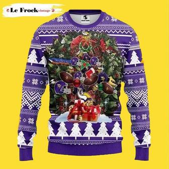 Minnesota Vikings Tree Christmas Custom Ugly Christmas Sweater | Favorety CA