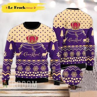 Modern Crown Royal Custom Ugly Christmas Sweater, Jumpers | Favorety UK