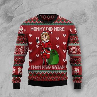 Mommy Did More Than Kiss Satan Ugly Christmas Sweater | Favorety DE