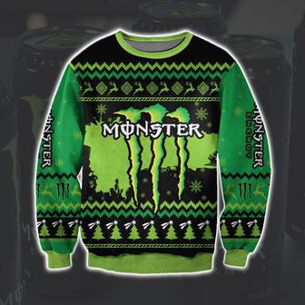 Monster Energy All Over Print Ugly Christmas Sweater | Favorety CA