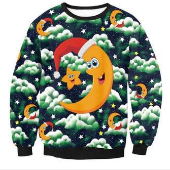 Moon Christmas Ugly Christmas Sweater | Favorety CA