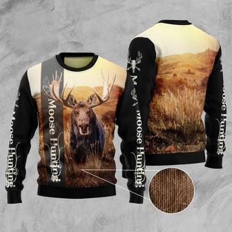 Moose Hunting Ugly Christmas Sweater | Favorety AU