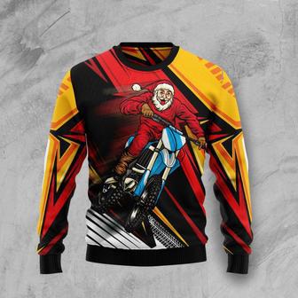 Motocross Ride Dirt Biker Ugly Christmas Sweater | Favorety CA