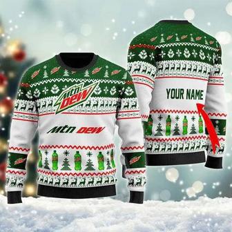 Mountain Dew Spirit Personalized Ugly Christmas Sweater, Jumpers | Favorety UK