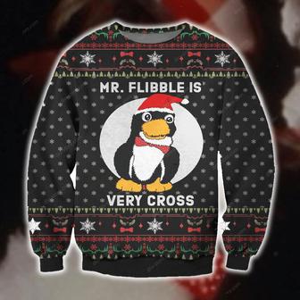 Mr. Flibble Knitting Pattern Print Ugly Christmas Sweater | Favorety