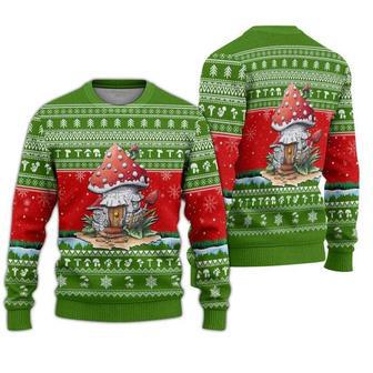 Mushroom Lover Ugly Christmas Sweater For Men & Women | Favorety