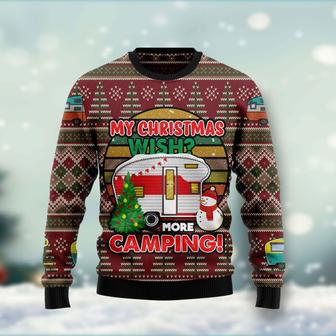 My Christmas Wish More Camping Ugly Christmas Sweater | Favorety CA