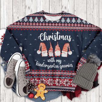 My Kindergarten Gnomies Teacher Ugly Christmas Sweater | Favorety CA