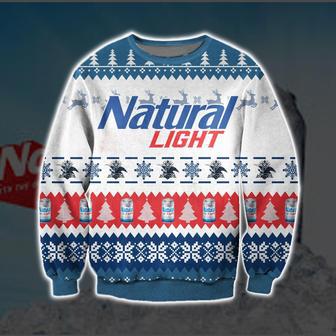 Natural Light Knitting Pattern All Over Print Ugly Christmas Sweater | Favorety AU