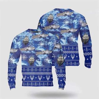 Navy USS Freedom Ugly Christmas Sweater, Jumper | Favorety DE