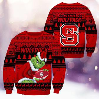 NC State Wolfpack Grinch Ugly Christmas Sweater | Favorety UK