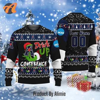 NCAA Grinch Drink Up Arizona State Sun Devils Custom Ugly Christmas Sweater, Jumpers | Favorety UK