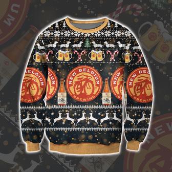 New Belgium Brewing Knitting Pattern Print Ugly Christmas Sweater | Favorety DE