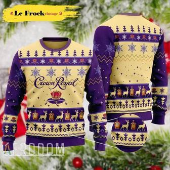 New Crown Royal Christmas Holiday Custom Ugly Christmas Sweater, Jumpers | Favorety AU