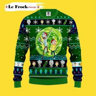 New Rick And Morty Custom Ugly Christmas Sweater, Jumpers Vintage | Favorety