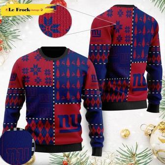 New York Giants Vintage Holiday Party Giants Fans Custom Ugly Christmas Sweater | Favorety AU