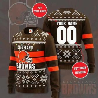 NFL Cleveland Browns Custom Ugly Christmas Sweater, Jumpers | Favorety CA