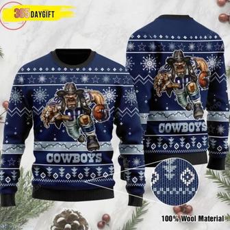 NFL Cowboys Dallas Custom Ugly Christmas Sweater, Jumpers Vintage | Favorety UK