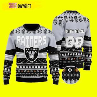 NFL Las Vegas Raiders Custom Raiders Custom Ugly Christmas Sweater, Jumpers | Favorety AU