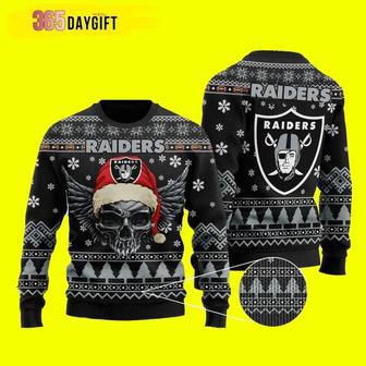 NFL Las Vegas Raiders Skull Xmas Custom Ugly Christmas Sweater, Jumpers | Favorety AU