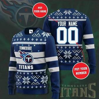 NFL Tennessee Titans Personalized Ugly Christmas Sweater, Jumper | Favorety AU