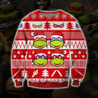 Ninja Turtles Knitting Pattern Print Ugly Christmas Sweater | Favorety DE