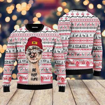 No Prob Naughty Llama Christmas Ugly Christmas Sweater For Men & Women | Favorety AU