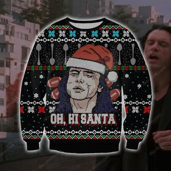 Oh Hi Santa Knitting Pattern Print Ugly Christmas Sweater | Favorety AU