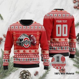 Ohio State Buckeyes Custom Ugly Christmas Sweater, Jumpers | Favorety DE