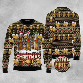 Oktoberfest Spirit Beer Ugly Christmas Sweater For Men & Women | Favorety