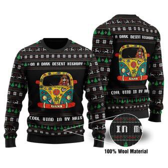 On A Dark Desert Highway Ugly Christmas Sweater | Favorety UK