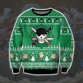 One Piece Zoro Print Ugly Christmas Sweater | Favorety UK