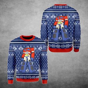 Optimus Prime Ugly Christmas Sweater | Favorety AU