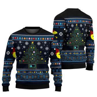 Pacman Christmas Tree Custom Ugly Christmas Sweaters | Favorety CA