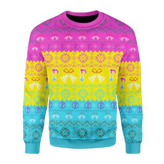 Pansexual Pride Flag Christmas Sweater | Favorety AU