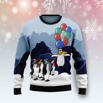 Penguin Christmas Balloon Ugly Christmas Sweater | Favorety UK