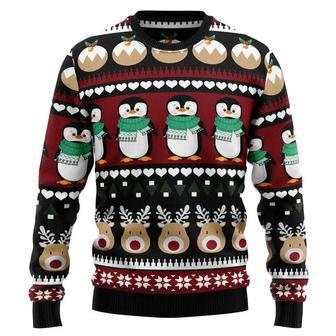 Penguin Group Ugly Christmas Sweater, Jumper, Christmas apparel | Favorety AU