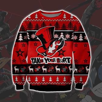 Persona 5 Print Ugly Christmas Sweater | Favorety