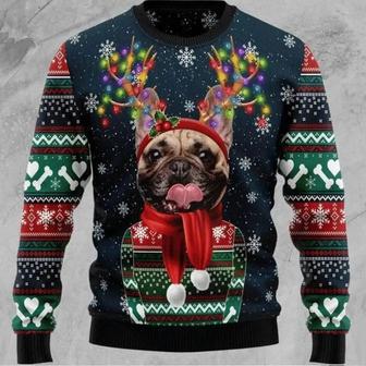 Personalized Dog Christmas Ugly Christmas Sweater, Jumper, Pet Custom Funny Reindeer | Favorety DE