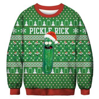 Pickle Rick Ugly Christmas Sweater | Favorety UK